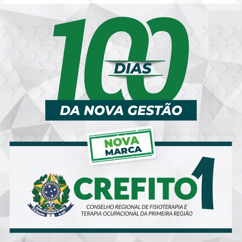 CREFITO 1 - Conselho Regional de Fisioterapia e Terapia Ocupacional da  Primeira Região